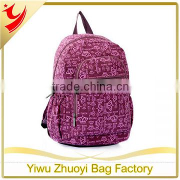 15L Polyester material children school bag, school backpack for girls