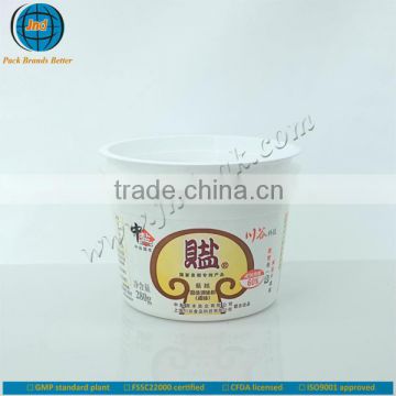 2015 high level plastic yogurt cup with FSSC 22000 certified by GMP standard plant-colors customized