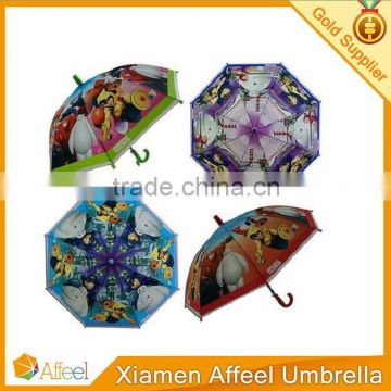 Cartoon Dome Umbrella Kids Child big hero Umbrella Rain Kids