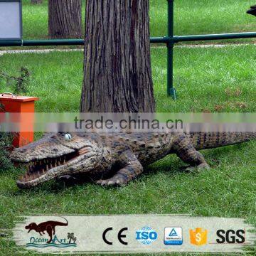 Animatronic crocodile sculpture animal model garden stature for display