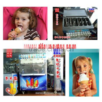 TML P1080 High Capacity High Output Stainless Steel Ten Flavour Rainbow Soft Ice Cream Machine/ Ice Cream Maker Machine for sale