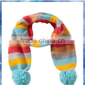 multi color stripe knit 2015 Fashion Scarf,cashmere scarf for kids,Make Winter Scarf