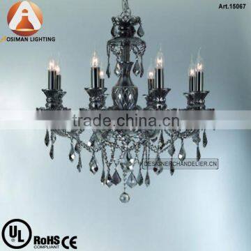 8 Light Luxury Glass Crystal Lamp with Clear Crystal