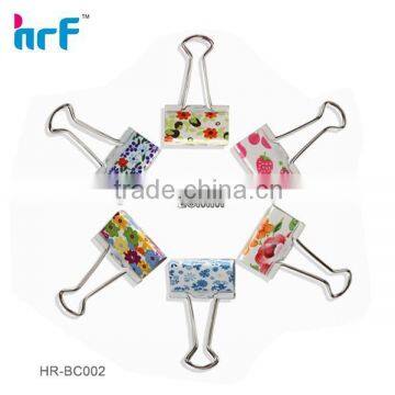 25mm Floral Print Binder Clip