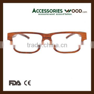 wood frame optical lense glasses for read 100% real natural wood RX glasses