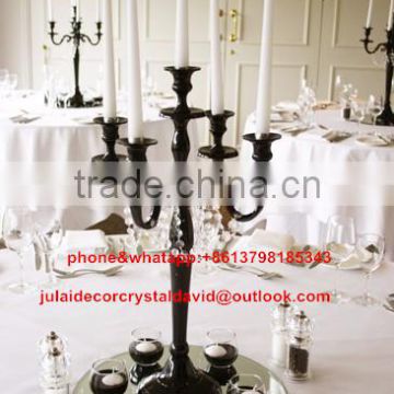 clear crystal glass candlestick wedding use better quality