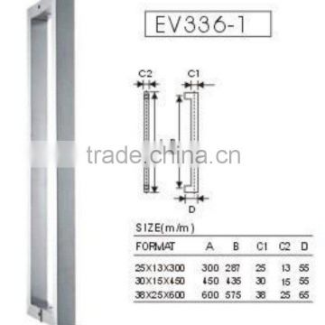 Stainless Steel Recessed Cheap Sliding Glass Door Handle (EV336-1)