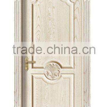 modern design solid wood door made in china /white entrance door