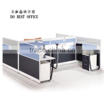 Hot sale office furniture wooden table aluminum alloy partition