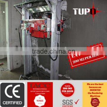 IACC product Tupo 8 e-Control Auto construction machinery cement wall plastering machine/cement motar plastering 200m2 per hour