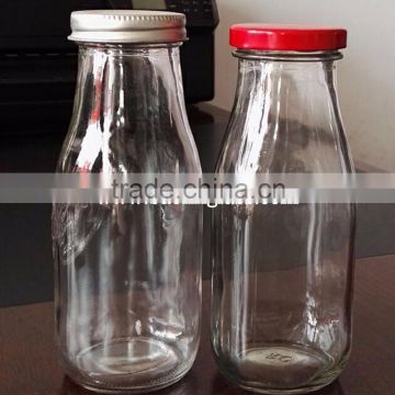 300ml french square beverage juice glass bottle
