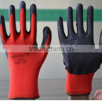 Latex coated cover and T/C liner for hand safety working of hot sale