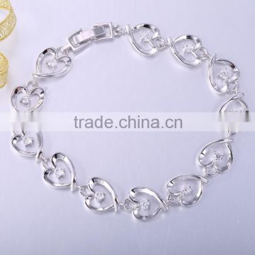 Meaningful christmas gifts,heart shape love chain bracelets