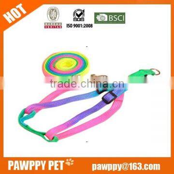 Colorful retractable braided chain dog leash