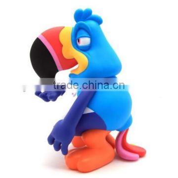 custom make plastic vinyl bird figure toys,custom make bird toys plastic vinyl