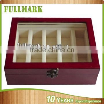 Hand made customized wooden watch box with slots