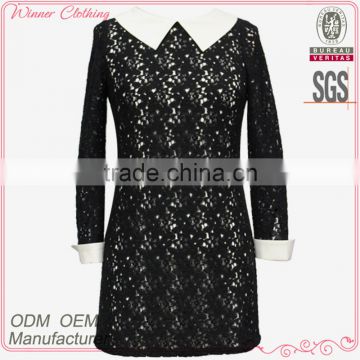 Clothing Factory Turndown Neck All Types Of Ladies Dresses