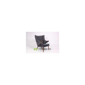 gray Living Room Lounge Chairs , Classic Hans Wegner Papa Bear Chairs
