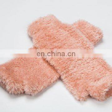 fashional elegant warm soft cozy popular elegant feather fingerless glove