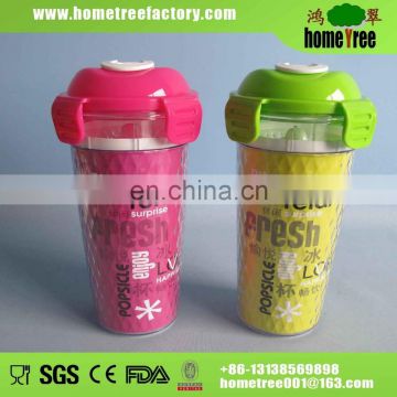 670ml plastic cup with ice tube