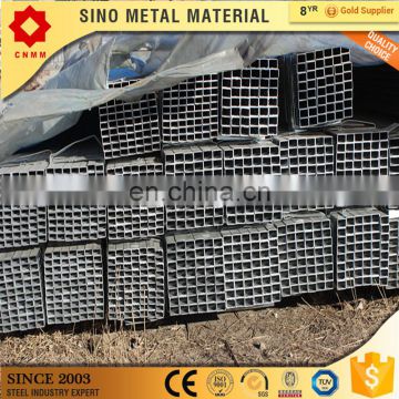 plain ends gi square pipe rectangular steel hollow sections 50*50 galvanized steel box
