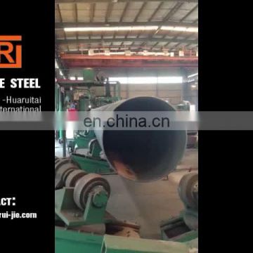Spiral welded beveled edge round steel pipe used for construction