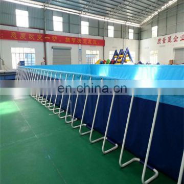 Outdoor Large Portable Rectangular Metal Frame Pool for Sale, Folding Swimming Pool, Inflatable Frame Pool