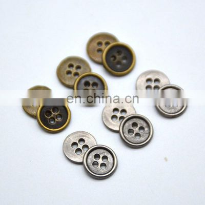 Clothes Nickel Free Anti Brass Sewing Shirt Zinc Alloy Metal Button 4 Holes