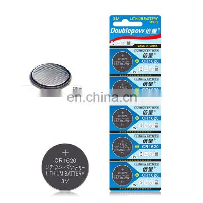 5pcs/Blister Card CR1620 3V Lithium Button Cell Battery Coin 70mAh CR1620 DL1620 ECR1620 GPCR1620 for sale