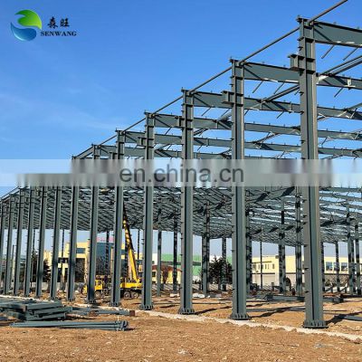 Galvanized construction prefabricated warehouse dairy barn steel structure building