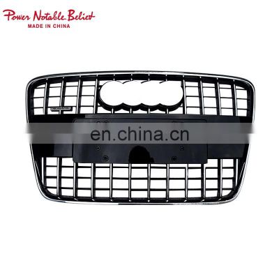 ABS black painting front grille for Audi Q7 RSQ7 2006-2015 high quality car accessories grill for Audi 2006-2015