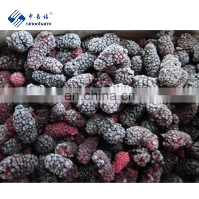 Sinocharm New Crop BRC-A Certified Grown in Greenhouses IQF Frozen Mulberry