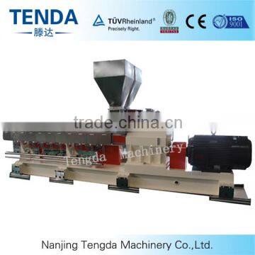 TSH-75 180KW Conical Twin Screw Plastic Recycling Extruder