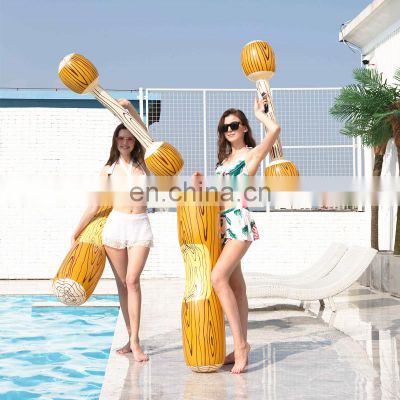 4pcs Inflatable Pool Inflatable Pool Fighting Float for 2 Players Fighting Float Row Toys Battle Log Rafts