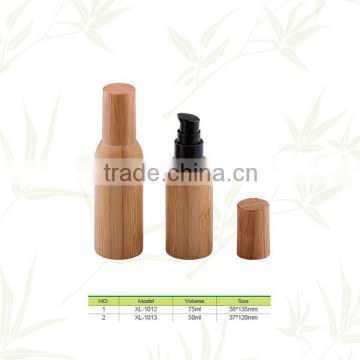 Professional 75ml bamboo lotion bottle with low price