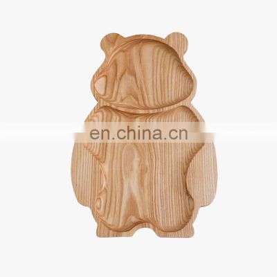 HOT sale Bear Shaped Wooden Platter Cheap Wholesale Customized Size Decor Serving Tray Table Vietnam Supplier