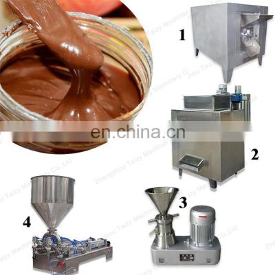 cocoa beans roaster nuts grinding cacao butter making pressing machine