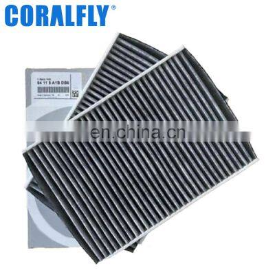 Auto Car Active Carbon Cabin Air Filter 64115A1BDB6 for BMW Filters Purifier