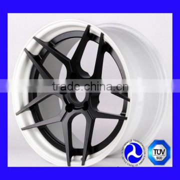 automobiles aluminum alloy wheel rims monoblock/ 2 pcs replica wheel