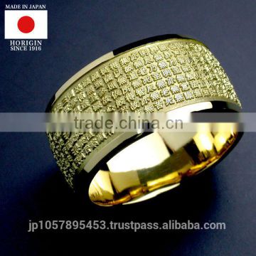 High quality and Luxury 18k gold ring with Stylish made in Japan