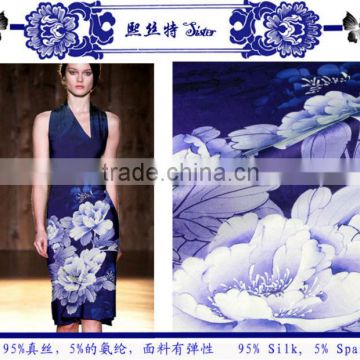 2015 womens Silk Evening Dress