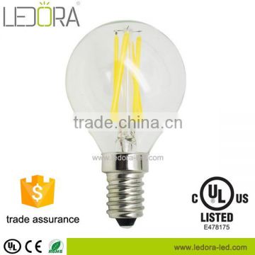 110-240V Voltage dimmable led lights e14 chip led bulb G45 incandescent lamp