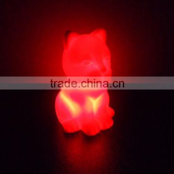 PVC materail cat shape night light