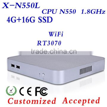 Mini PC N550 4g ram 16g ssd Industrial Computers Window7 PC Gaming Computers Office Computer