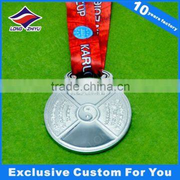 Souvenir Buddhism Medal Chinese Factor Medal with Ribbon Printing