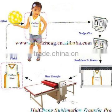 Top heating sublimation heat transfer printing machine