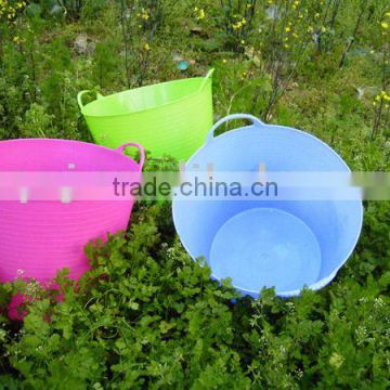 PE tubtrug bucket,recycle garden storage bucket,FlexBag,REACH