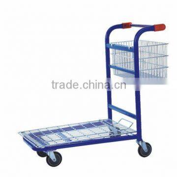 Warehouse Flat cart (YB-F6) -with a basket