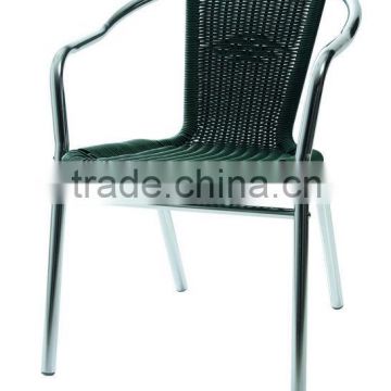 French resin wicker hotel colored outdoor chair