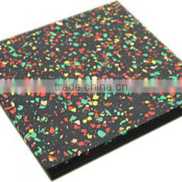 Flecks rubber tile/The rubber floor /playground rubber tiles/Gym rubber flooring